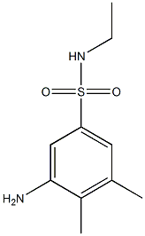 3-amino-N-ethyl-4,5-dimethylbenzene-1-sulfonamide Struktur