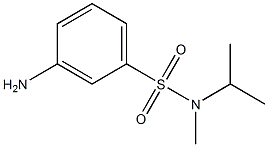 3-amino-N-isopropyl-N-methylbenzenesulfonamide Struktur