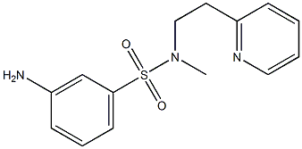 3-amino-N-methyl-N-[2-(pyridin-2-yl)ethyl]benzene-1-sulfonamide Struktur