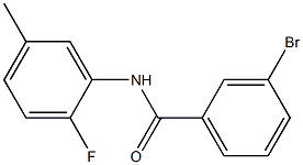 3-bromo-N-(2-fluoro-5-methylphenyl)benzamide Struktur