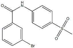 3-bromo-N-(4-methanesulfonylphenyl)benzamide Struktur