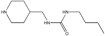 3-butyl-1-(piperidin-4-ylmethyl)urea Struktur