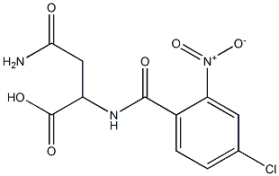 3-carbamoyl-2-[(4-chloro-2-nitrophenyl)formamido]propanoic acid Struktur