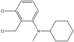 3-chloro-2-(chloromethyl)-N-cyclohexyl-N-methylaniline Struktur