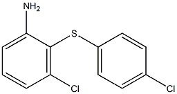 3-chloro-2-[(4-chlorophenyl)sulfanyl]aniline Struktur