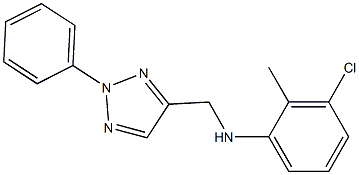 3-chloro-2-methyl-N-[(2-phenyl-2H-1,2,3-triazol-4-yl)methyl]aniline Struktur