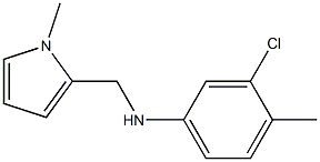 3-chloro-4-methyl-N-[(1-methyl-1H-pyrrol-2-yl)methyl]aniline Struktur