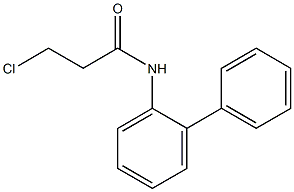 3-chloro-N-(2-phenylphenyl)propanamide Struktur