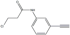 3-chloro-N-(3-ethynylphenyl)propanamide Struktur