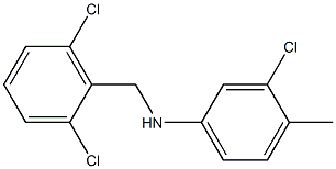 3-chloro-N-[(2,6-dichlorophenyl)methyl]-4-methylaniline Struktur