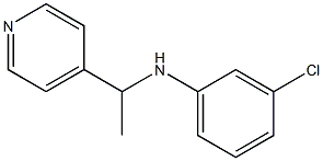 3-chloro-N-[1-(pyridin-4-yl)ethyl]aniline Struktur