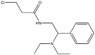 3-chloro-N-[2-(diethylamino)-2-phenylethyl]propanamide Struktur