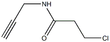 3-chloro-N-prop-2-ynylpropanamide Struktur