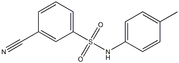 3-cyano-N-(4-methylphenyl)benzenesulfonamide Struktur