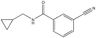 3-cyano-N-(cyclopropylmethyl)benzamide Struktur