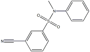 3-cyano-N-methyl-N-phenylbenzenesulfonamide Struktur