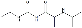 3-ethyl-1-[2-(propan-2-ylamino)propanoyl]urea Struktur