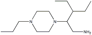 3-ethyl-2-(4-propylpiperazin-1-yl)pentan-1-amine Struktur