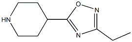 3-ethyl-5-(piperidin-4-yl)-1,2,4-oxadiazole Struktur