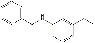 3-ethyl-N-(1-phenylethyl)aniline Struktur