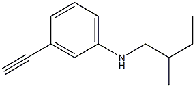 3-ethynyl-N-(2-methylbutyl)aniline Struktur