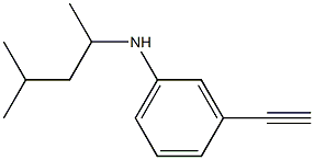 3-ethynyl-N-(4-methylpentan-2-yl)aniline Struktur