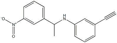 3-ethynyl-N-[1-(3-nitrophenyl)ethyl]aniline Struktur