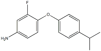 3-fluoro-4-[4-(propan-2-yl)phenoxy]aniline Struktur