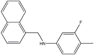 3-fluoro-4-methyl-N-(naphthalen-1-ylmethyl)aniline Struktur