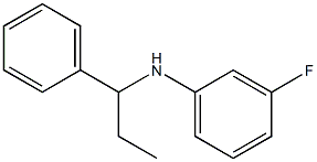 3-fluoro-N-(1-phenylpropyl)aniline Struktur