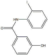 3-hydroxy-N-(2-iodophenyl)benzamide Struktur