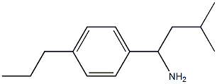 3-methyl-1-(4-propylphenyl)butan-1-amine Struktur