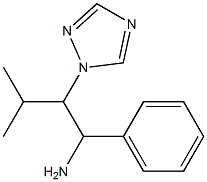 3-methyl-1-phenyl-2-(1H-1,2,4-triazol-1-yl)butan-1-amine Struktur