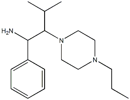 3-Methyl-1-phenyl-2-(4-propyl-piperazin-1-yl)-butylamine Struktur