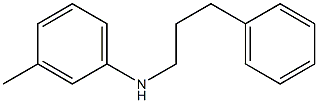 3-methyl-N-(3-phenylpropyl)aniline Struktur