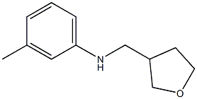 3-methyl-N-(oxolan-3-ylmethyl)aniline Struktur