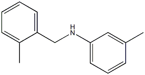 3-methyl-N-[(2-methylphenyl)methyl]aniline Struktur