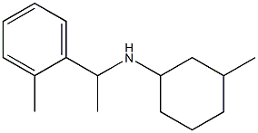 3-methyl-N-[1-(2-methylphenyl)ethyl]cyclohexan-1-amine Struktur