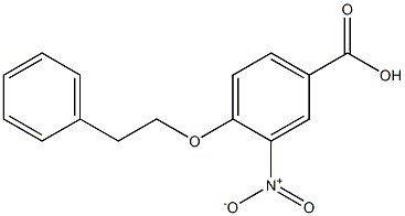 3-nitro-4-(2-phenylethoxy)benzoic acid Struktur