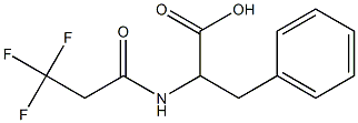 3-phenyl-2-[(3,3,3-trifluoropropanoyl)amino]propanoic acid Struktur