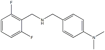 4-({[(2,6-difluorophenyl)methyl]amino}methyl)-N,N-dimethylaniline Struktur