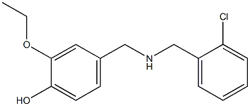 4-({[(2-chlorophenyl)methyl]amino}methyl)-2-ethoxyphenol Struktur