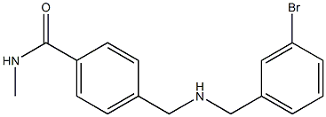 4-({[(3-bromophenyl)methyl]amino}methyl)-N-methylbenzamide Struktur