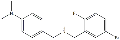 4-({[(5-bromo-2-fluorophenyl)methyl]amino}methyl)-N,N-dimethylaniline Struktur