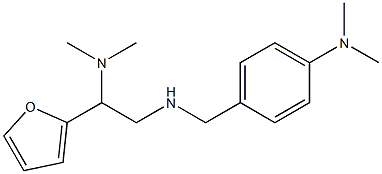 4-({[2-(dimethylamino)-2-(furan-2-yl)ethyl]amino}methyl)-N,N-dimethylaniline Struktur