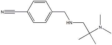 4-({[2-(dimethylamino)-2-methylpropyl]amino}methyl)benzonitrile Struktur