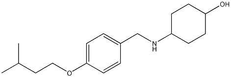 4-({[4-(3-methylbutoxy)phenyl]methyl}amino)cyclohexan-1-ol Struktur