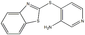 4-(1,3-benzothiazol-2-ylsulfanyl)pyridin-3-amine Struktur