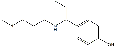 4-(1-{[3-(dimethylamino)propyl]amino}propyl)phenol Struktur