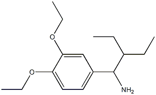 4-(1-amino-2-ethylbutyl)-1,2-diethoxybenzene Struktur